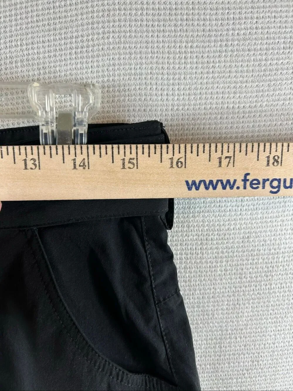 FitsT4 Sports Men's Cargo Hiking Shorts Black Stretch Outdoor Water Resist 32